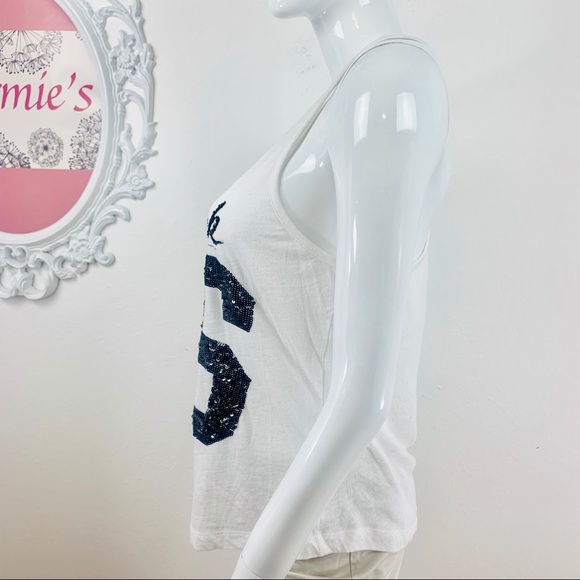 Victoria Secrets Pink White 86  Black Sequin - Picture 4 of 8